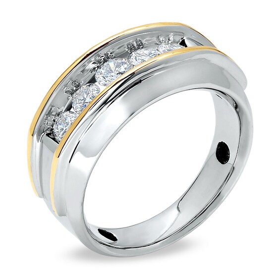 Previously Owned - Men's 1 CT. T.w. Diamond Artisan Ring in 10K Two-Tone Gold