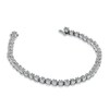 Thumbnail Image 2 of Previously Owned - 2 CT. T.W. Diamond Flower Bracelet in 14K White Gold