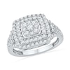 Thumbnail Image 1 of Previously Owned - 5/8 CT. T.W. Princess-Shaped Multi-Diamond Ring in 10K White Gold