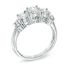 Thumbnail Image 2 of Previously Owned - 1/2 CT. T.W. Diamond Collar Past Present Future® Ring in 10K White Gold