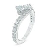 Thumbnail Image 3 of Previously Owned - 1 CT. T.W. Two-Stone Diamond Bypass Anniversary Band in 14K White Gold