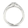 Thumbnail Image 3 of Previously Owned - 3/8 CT. T.W. Cushion-Shaped Multi-Diamond Frame Split Shank Engagement Ring in 14K White Gold
