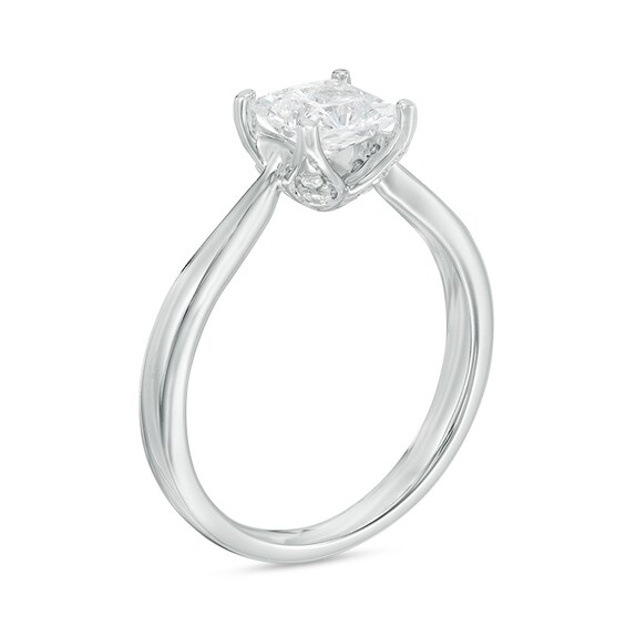 Previously Owned - Love's Destiny by Peoples 1 CT. T.w. Princess-Cut Diamond Engagement Ring in 14K White Gold