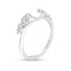 Thumbnail Image 2 of Previously Owned - 1/8 CT. T.W. Diamond Vine Vintage-Style Solitaire Enhancer in 10K White Gold