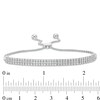 Thumbnail Image 2 of Previously Owned - 1 CT. T.W. Diamond Three Row Bolo Bracelet in 10K White Gold - 9.5"