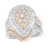 Thumbnail Image 1 of Previously Owned - 2 CT. T.W. Diamond Pear-Shaped Frame Bypass Ring in 10K Two-Tone Gold