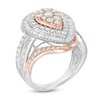 Thumbnail Image 2 of Previously Owned - 2 CT. T.W. Diamond Pear-Shaped Frame Bypass Ring in 10K Two-Tone Gold