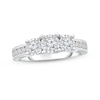 Thumbnail Image 1 of Previously Owned - 1 CT. T.W. Diamond Three Stone Engagement Ring in 10K White Gold