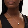 Thumbnail Image 2 of Previously Owned - 1/2 CT. T.W.  Emerald-Cut Lab-Grown Diamond Octagonal Double Frame Pendant in 14K White Gold