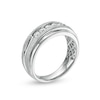 Thumbnail Image 2 of Previously Owned - 1/2 CT. T.W. Diamond Five Stone Bevelled Edge Wedding Band in 10K White Gold