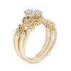 Thumbnail Image 3 of Previously Owned - 1/3 CT. T.W. Diamond Frame Vintage-Style Vine Bridal Set in 10K Gold