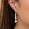 Thumbnail Image 3 of Previously Owned - Marilyn Monroe™ Collection 1 CT. T.W. Diamond Multi-Shape Drop Earrings in 10K White Gold