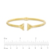 Thumbnail Image 3 of Previously Owned - Etched Arrow Triangular Geometric Cuff in 10K Gold
