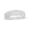 Thumbnail Image 1 of Previously Owned - 1/2 CT. T.W. Diamond Double Row Anniversary Band in 14K White Gold