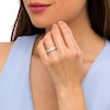 Thumbnail Image 2 of Previously Owned - 1/2 CT. T.W. Diamond Double Row Anniversary Band in 14K White Gold