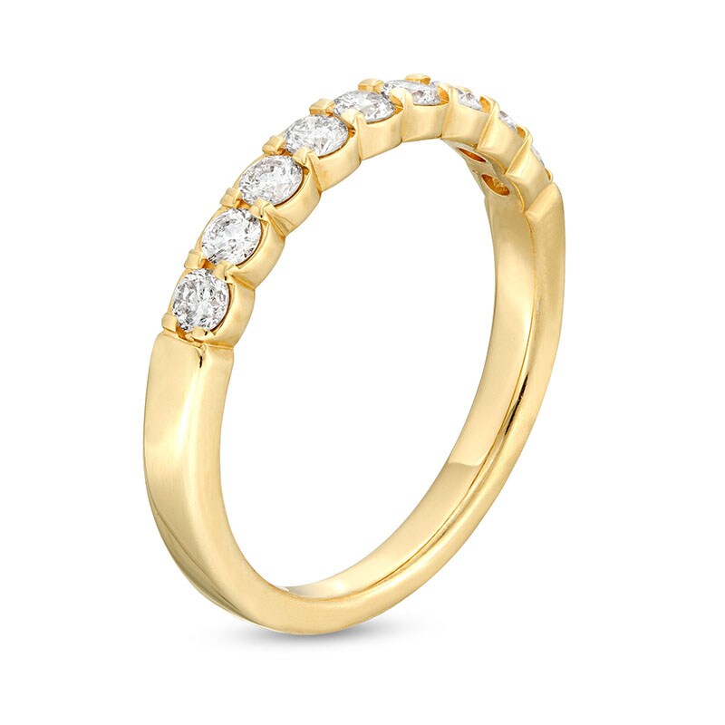 Main Image 3 of Previously Owned - 1/2 CT. T.W. Diamond Nine Stone Anniversary Band in 14K Gold