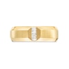 Thumbnail Image 4 of Previously Owned - Vera Wang Men's 1/10 CT. T.W. Baguette Diamond Five Stone Wedding Band in 14K Gold