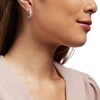 Thumbnail Image 2 of Previously Owned - 1 CT. T.W. Multi-Diamond Inside-Out Hoop Earrings in 10K White Gold