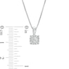 Thumbnail Image 2 of Previously Owned - 1/2 CT. T.W. Diamond Frame Pendant in 10K White Gold
