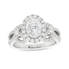 Thumbnail Image 1 of Previously Owned - Kleinfeld® x Zales 2-1/5 CT. T.W. Oval Lab-Created Diamond Split Shank Engagement Ring in Platinum