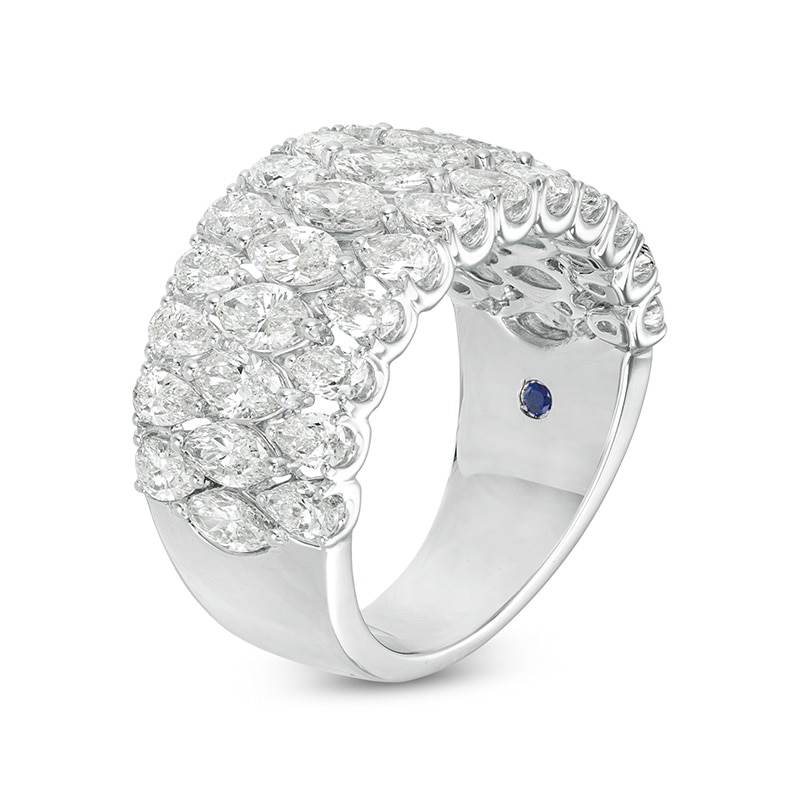 Main Image 2 of Previously Owned - Vera Wang Love Collection 3 CT. T.W. Diamond Multi-Row Band in 14K White Gold (I/SI2)