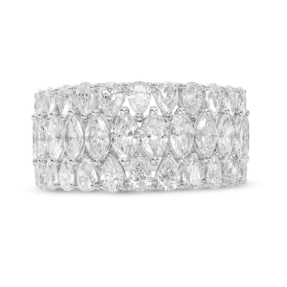 Previously Owned - Vera Wang Love Collection 3 CT. T.w. Diamond Multi-Row Band in 14K White Gold (I/Si2)