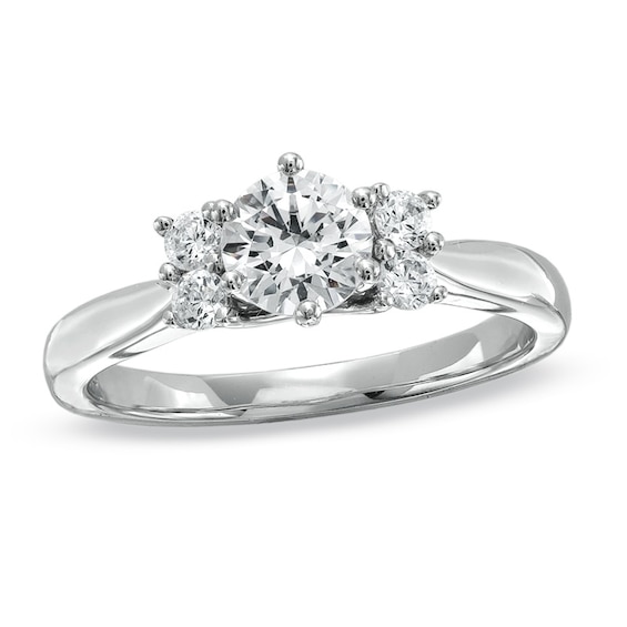 Previously Owned - 1 CT. T.w. Diamond Engagement Ring in 14K White Gold