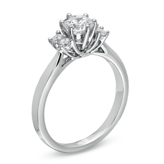 Previously Owned - 1 CT. T.w. Diamond Engagement Ring in 14K White Gold