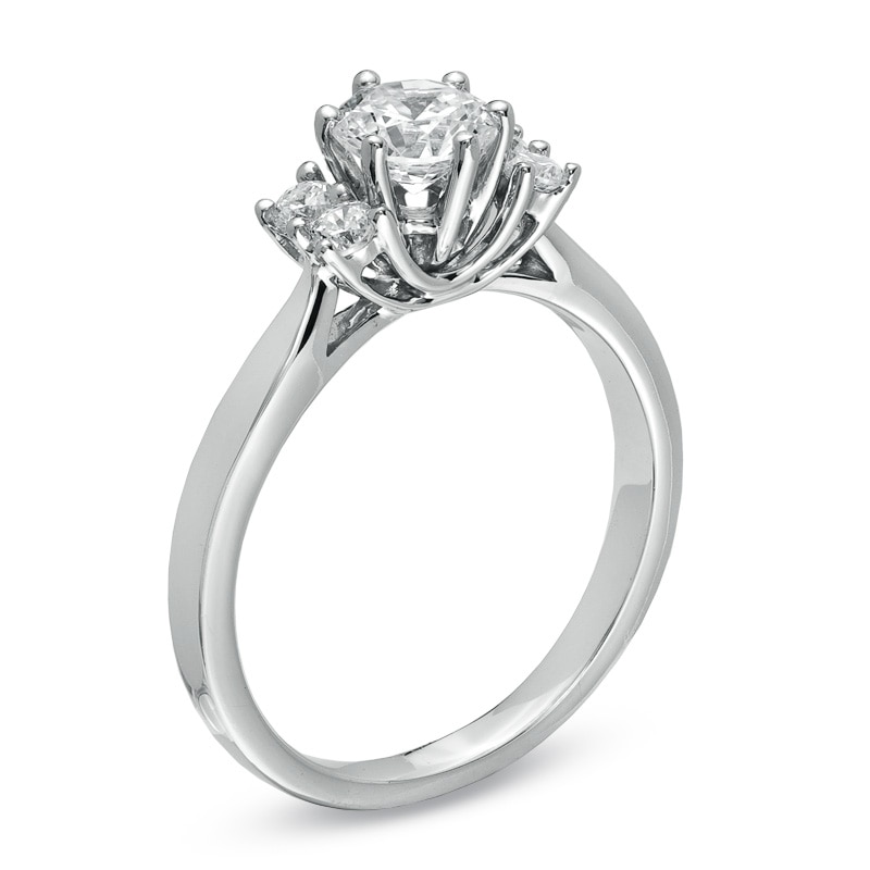 Main Image 2 of Previously Owned - 1 CT. T.W. Diamond Engagement Ring in 14K White Gold