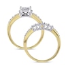 Thumbnail Image 3 of Previously Owned - 1 CT. T.W. Quad Princess-Cut Diamond Bridal Set in 14K Two-Tone Gold