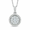 Thumbnail Image 1 of Previously Owned - 1/2 CT. T.W. Multi-Diamond Pendant in 10K White Gold