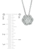 Thumbnail Image 2 of Previously Owned - Vera Wang Love Collection 5/8 CT. T.W. Diamond Swirl Flower Pendant in 14K White Gold