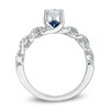 Thumbnail Image 3 of Previously Owned - Vera Wang Love Collection 3/4 CT. T.W. Diamond Cascading Shank Engagement Ring in 14K White Gold