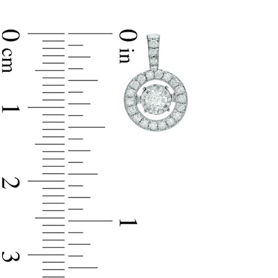 Previously Owned - 3/4 CT. T.w. Diamond Frame Drop Earrings in Sterling Silver