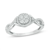 Thumbnail Image 1 of Previously Owned - 1/3 CT. T.W. Multi-Diamond Frame Collared Ring in 10K White Gold