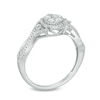 Thumbnail Image 2 of Previously Owned - 1/3 CT. T.W. Multi-Diamond Frame Collared Ring in 10K White Gold