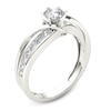 Thumbnail Image 2 of Previously Owned - 3/4 CT. T.W. Diamond Crossover Engagement Ring in 14K White Gold