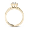 Thumbnail Image 3 of Previously Owned - 7/8 CT. T.W. Princess-Cut Diamond Frame Three Piece Bridal Set in 14K Gold
