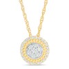 Thumbnail Image 1 of Previously Owned - 1/5 CT. T.W. Multi-Diamond Frame Pendant in 10K Gold