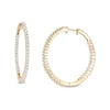 Thumbnail Image 1 of Previously Owned - 1 CT. T.W. Diamond Hoop Earrings in 10K Gold