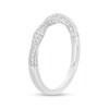Thumbnail Image 3 of Previously Owned - 1/5 CT. T.W. Diamond Twist Wedding Band in 10K White Gold