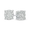 Thumbnail Image 1 of Previously Owned - 1/4 CT. T.W. Diamond Frame Stud Earrings in 10K White Gold