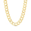 Thumbnail Image 1 of Previously Owned - Men's 7.0mm Concave Curb Chain Necklace in Solid 10K Gold - 22"