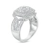 Thumbnail Image 3 of Previously Owned - 1-1/2 CT. T.W. Composite Diamond Double Cushion Frame Split Shank Ring in 10K White Gold