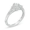 Thumbnail Image 3 of Previously Owned - 1/4 CT. T.W. Quad Princess-Cut Diamond Vintage-Style Promise Ring in 10K White Gold