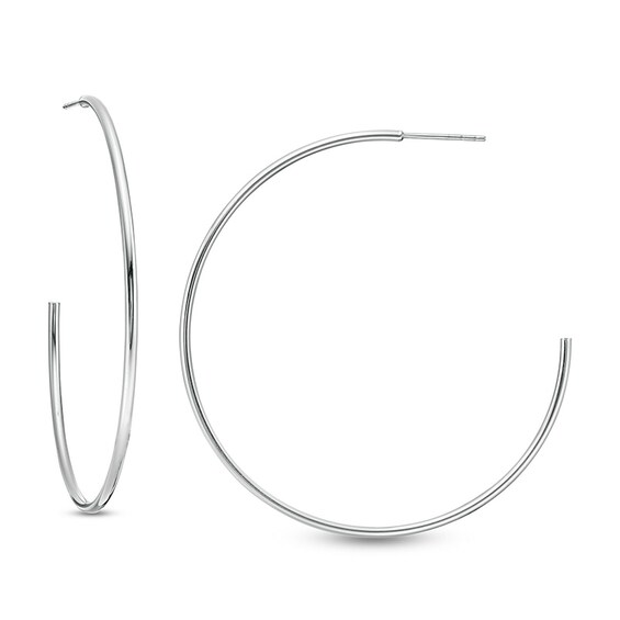 Previously Owned - 53.7mm Hoop Earrings in 14K White Gold