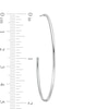 Thumbnail Image 3 of Previously Owned - 53.7mm Hoop Earrings in 14K White Gold