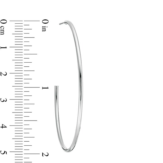 Previously Owned - 53.7mm Hoop Earrings in 14K White Gold