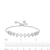 Thumbnail Image 2 of Previously Owned - Marilyn Monroe™ Collection 1/2 CT. T.W. Diamond Bolo Bracelet in 10K White Gold - 9.5"