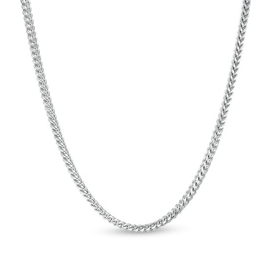 Previously Owned - 2.0mm Franco Chain Necklace in Solid 14K White Gold - 22"